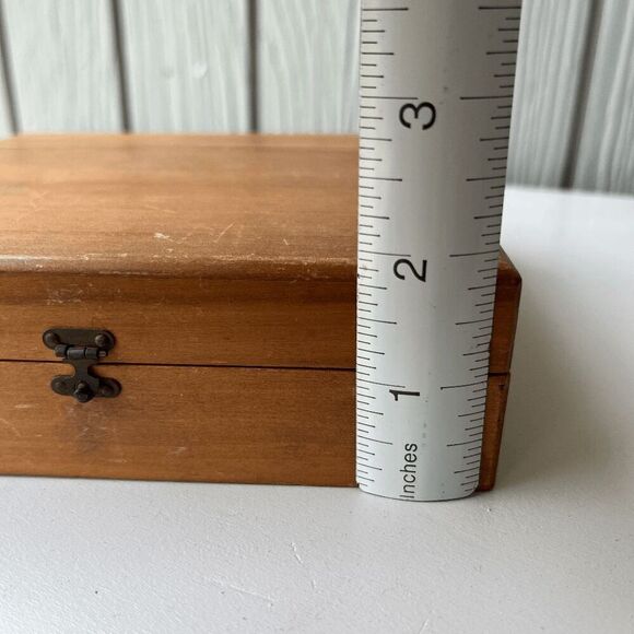 Vintage Wood Box w/ 48 Glass Vials – Watchmaker or Perfume Kit - Picture 10 of 13